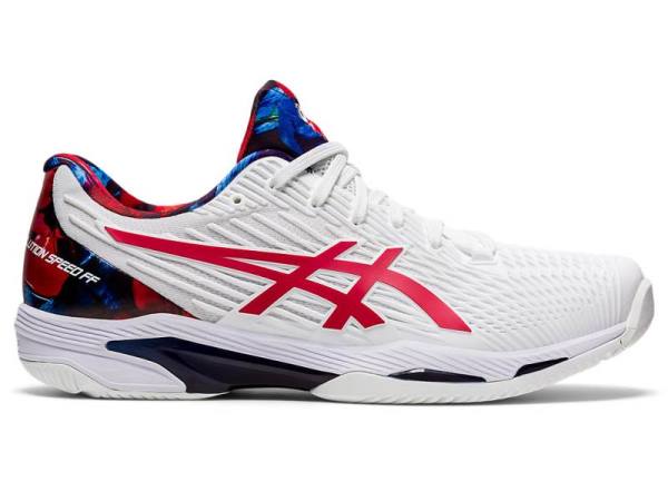 Asics Tennisschoenen Heren, SOLUTION SPEED FF Wit/Rood - Asics Uitverkoop | B0628397-IJ